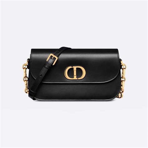 christian dior m0440oblr m911|30 Montaigne Box Bag Black Box Calfskin .